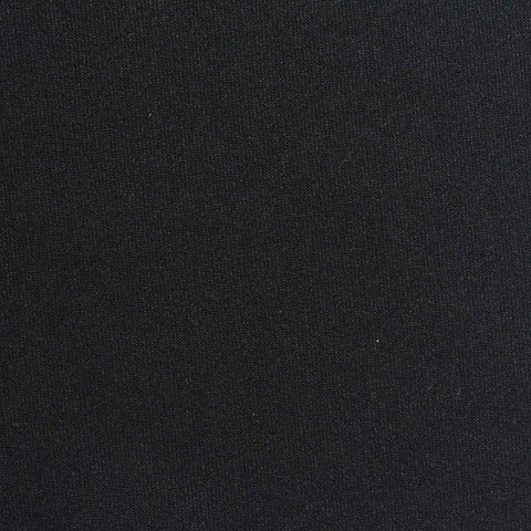 Polyester Nylon Stretch Fleece Fabric, 250 gsm, 150 cm — Black