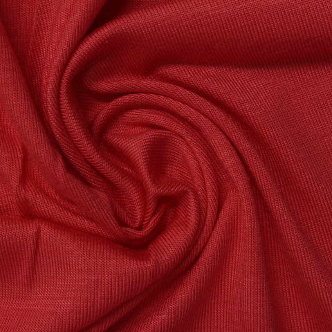Deep Red Jersey Knit, Viscose