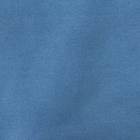 Brushed Polyester Stretch Milk Silk Knit Fabric, 260 gsm, 150 cm — Blue