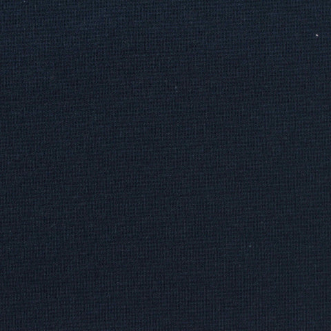 Navy Rib Knit, Cotton-Poly