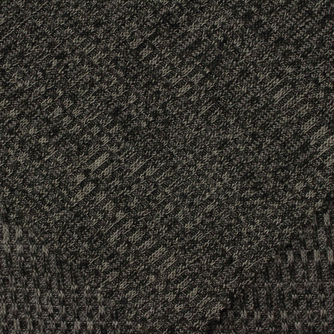 Light Grey Marl Rib Knit, Poly-Viscose, 178 gsm