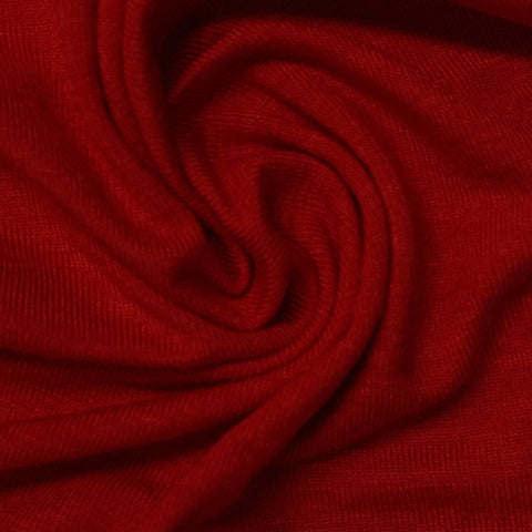 Viscose Stretch Jersey Knit Fabric, 159 gsm, 180 cm — Red
