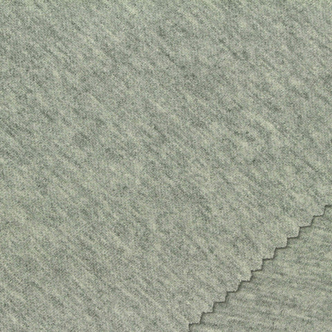 Light Grey Marl Scuba Knit, Cotton-Poly, 280 gsm, 185 cm