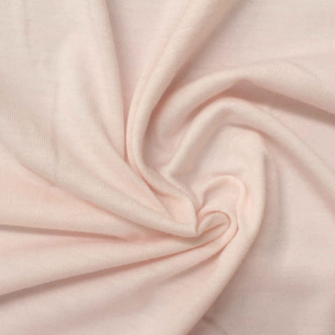 Polyester Viscose Stretch Jersey Knit Fabric, 148 gsm, 140 cm — Beige