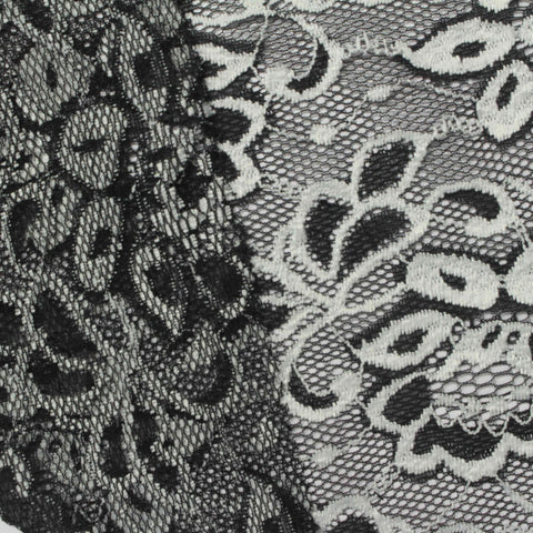 Black Floral Lace, Nylon-Poly