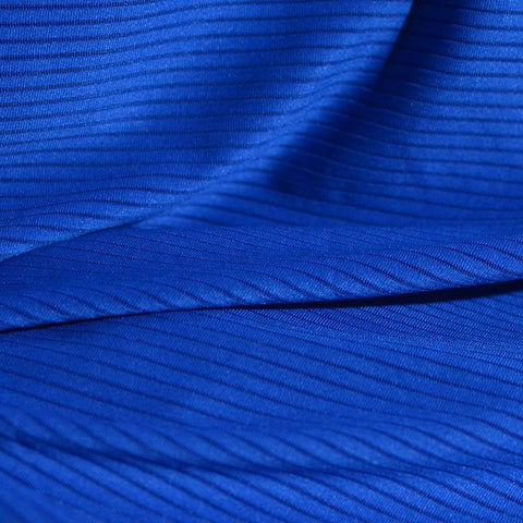 Polyester Stretch Knit Fabric, 170 gsm, 160 cm — Blue