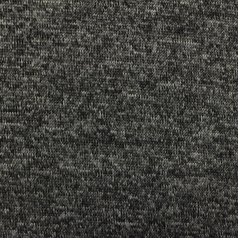 Dark Grey Heathered-Marl Chunky Knit, Polyester, 200 gsm