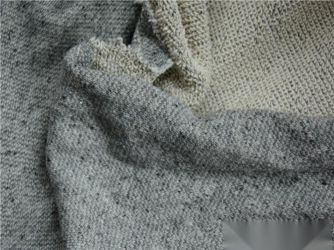 Grey Marl French Terry, Cotton, 230 gsm, 165 cm
