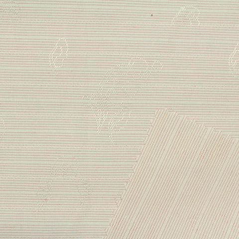 White Tone-on-Tone Jacquard, Poly-Cotton, 115 gsm