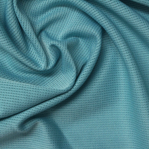 Polyester Stretch Mesh Fabric, 145 gsm, 165 cm — Blue