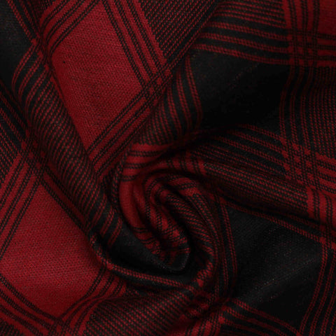 Red Diamond Jacquard, Polyester, 260 gsm