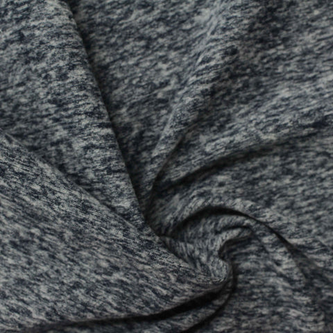 Light Grey Marl Jersey Knit, Polyester, 250 gsm, 160 cm