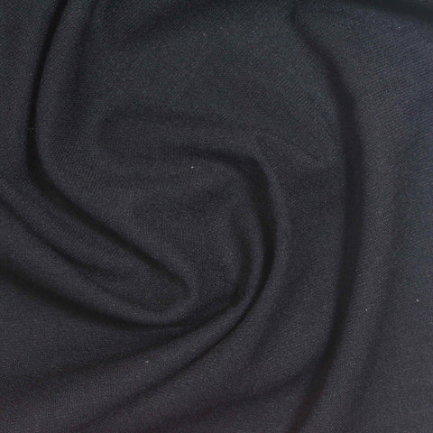 Black Linen-Look, Viscose-Poly