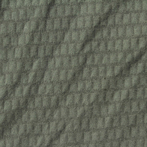 Jacquard Polyester Stretch Knit Fabric, 265 gsm, 150 cm — Green