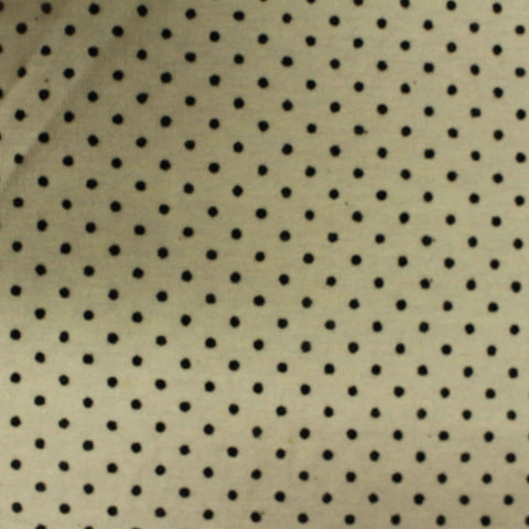 Black Dots Jersey Knit, Cotton-Poly