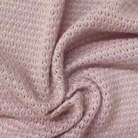 Jacquard Polyester Viscose Knit Fabric, 250 gsm, 170 cm — Pink