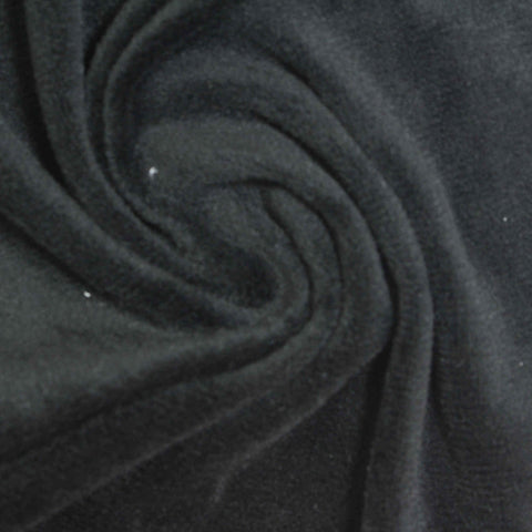 Black Brushed Minky, Polyester