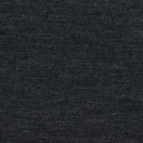 Dark Grey Heathered-Marl Jersey Knit, 195 gsm