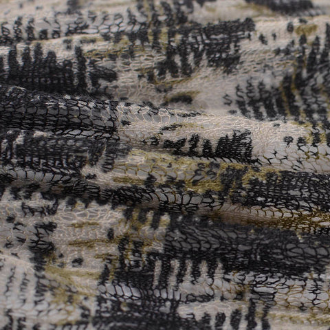 Animal Print 100% Polyester Pointelle Knit Fabric, 90 gsm, 190 cm — Grey