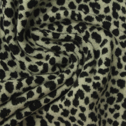 Dark Grey Marl Jacquard, Poly-Viscose, 300 gsm