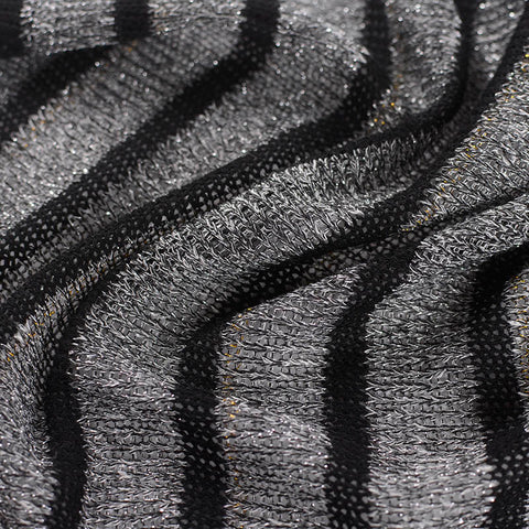 Grey Marl Chunky Knit, Viscose-Poly, 111 gsm