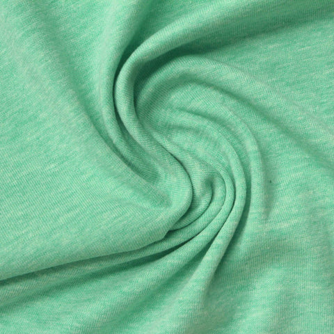 Light Green Marl Jersey Knit, Cotton