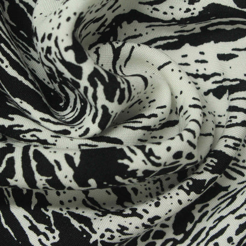 Black Abstract-Splatter Knit