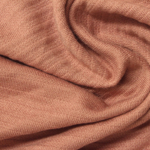 Muted Terracotta Marl Knit, Poly-Viscose