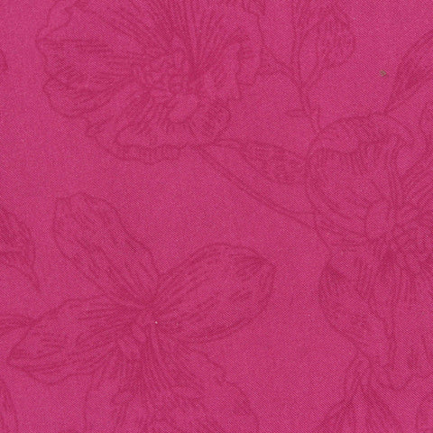 Pink Floral Jacquard, Polyester, 62 gsm