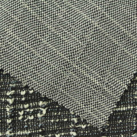 White Check Bouclé, Poly-Cotton