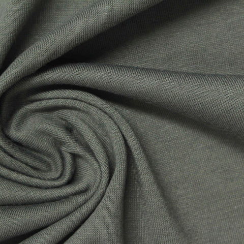 Polyester Cotton Jersey Knit Fabric, 170 gsm, 178 cm — Grey