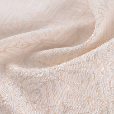 White Squares Jacquard, Poly-Cotton
