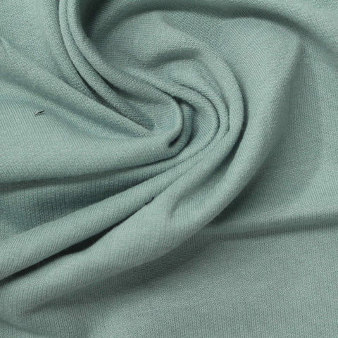 100% Cotton French Terry Fabric, 200 gsm, 160 cm — Green
