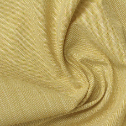 Yellow Textured-Stripe Woven, Viscose-Poly