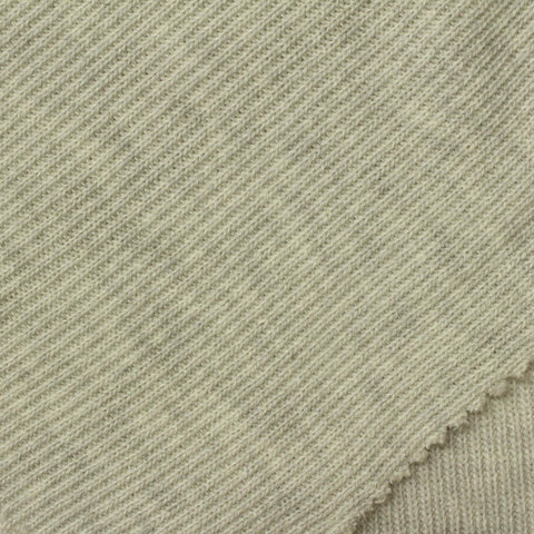 Light Grey Heather Rib Knit, Poly-Viscose
