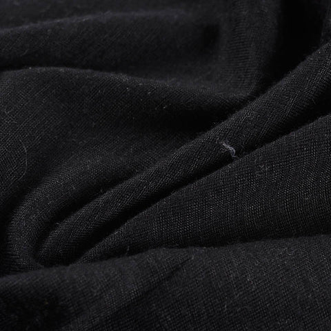 Polyester Viscose Interlock Knit Fabric, 190 gsm — Black