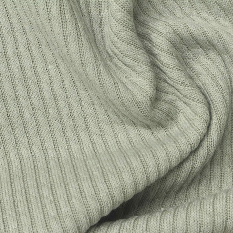 Grey Heather Rib Knit, Polyester