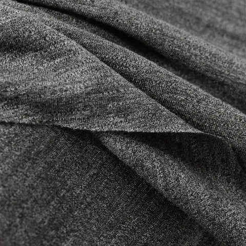 Dark Grey Marl Jersey Knit, Viscose, 164 gsm