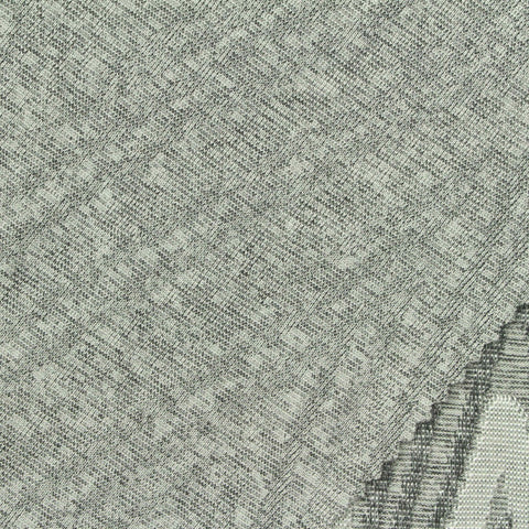 Grey Abstract Pointelle Knit, Polyester