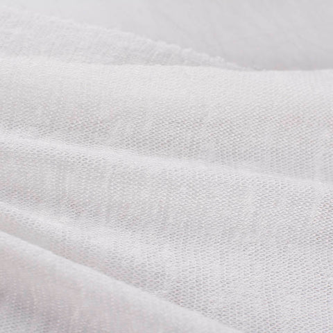 Off-White Piqué Knit, Viscose-Poly