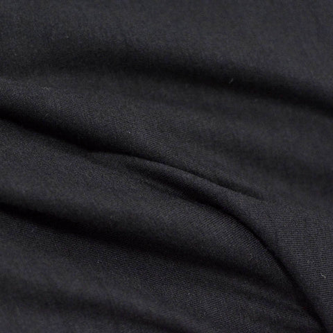 Viscose Stretch Jersey Knit Fabric, 181 gsm, 150 cm — Black