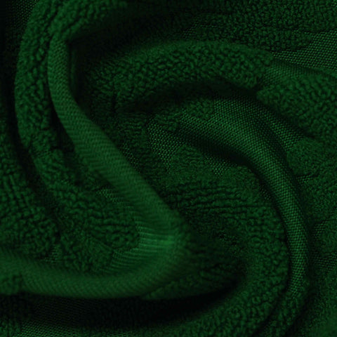 Dark Green Tone-on-Tone Leaf Jacquard, Polyester