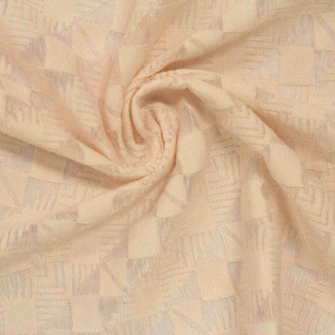 Light Beige Tone-on-Tone Interlock Knit, Polyester