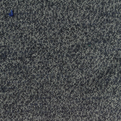 Dark Blue Marl French Terry, Poly-Cotton, 240 gsm