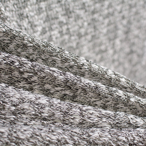 Black Marl Jacquard, Cotton-Spandex