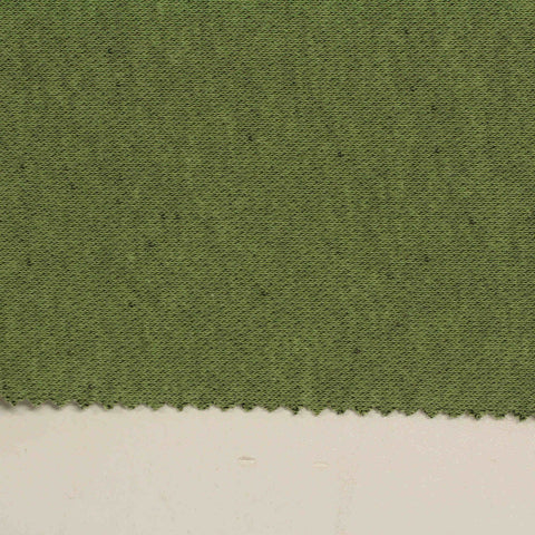 Green Marl French Terry, Cotton