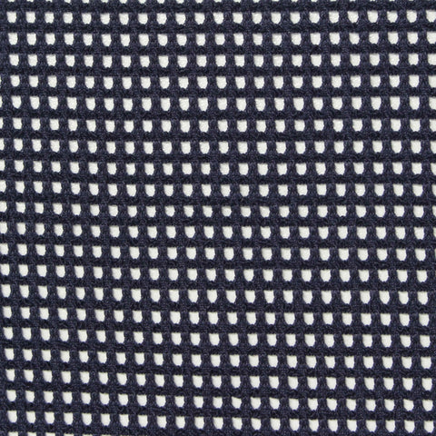 Jacquard Polyester Stretch Mesh Fabric, 140 gsm, 160 cm — Navy