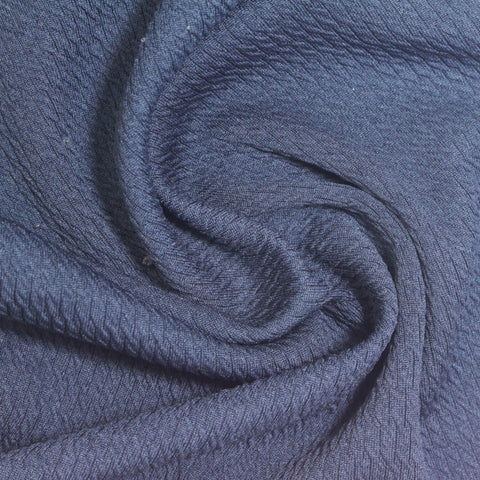 Blue Tone-on-Tone Interlock Knit, Polyester, 230 gsm