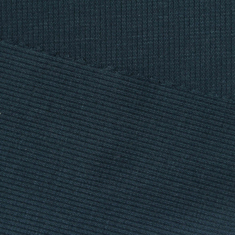 Dark Teal Rib Knit, Polyester