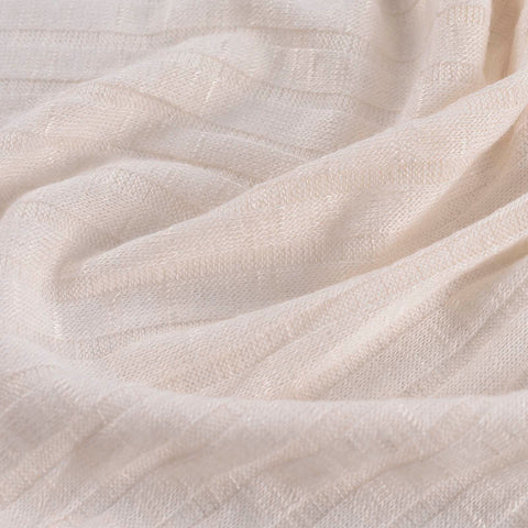 Polyester Viscose Stretch Rib Knit Fabric, 205 gsm — Grey